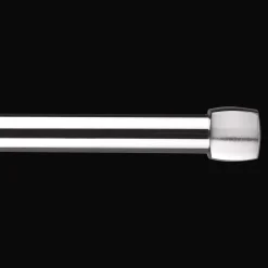 Outlet Brushed Nickel Melbourne Curtain Rod Set - Diameter 25mm Curtain Rods