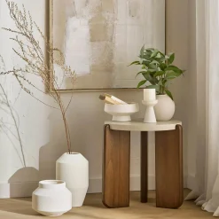 Clearance Ceramic Bowl on Stand Home Decorative Items & Objects