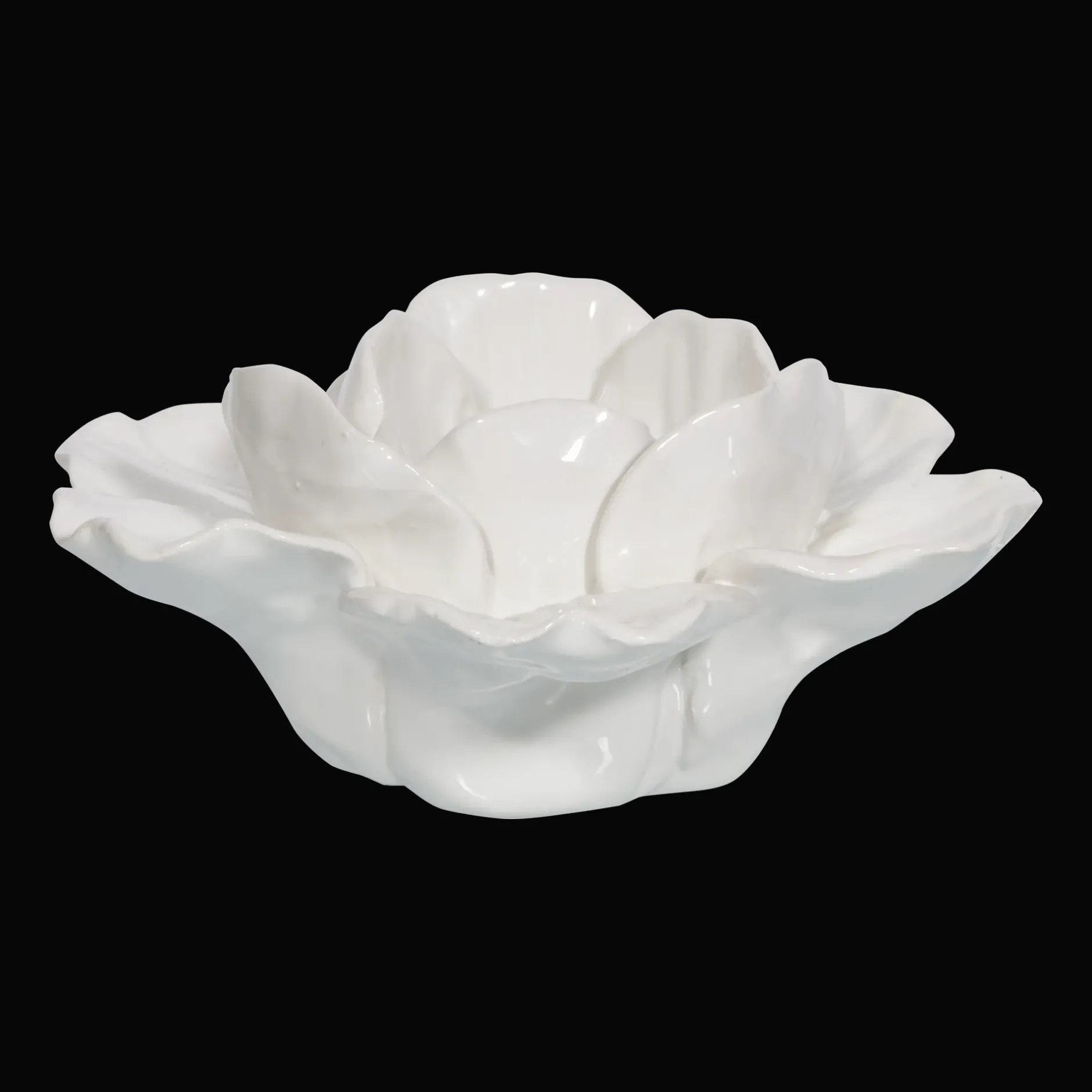 Clearance Ceramic Flower Taper Candle Holder Home Decorative Items & Objects