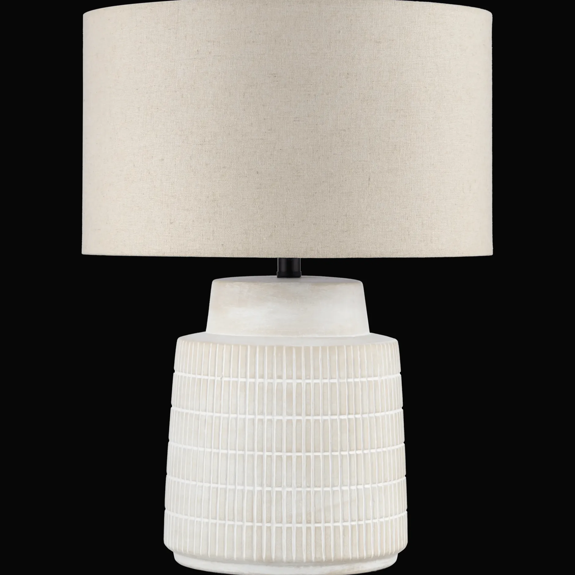 Clearance Ceramic Ribbed Table Lamp Table Lamps
