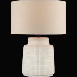 Clearance Ceramic Ribbed Table Lamp Table Lamps