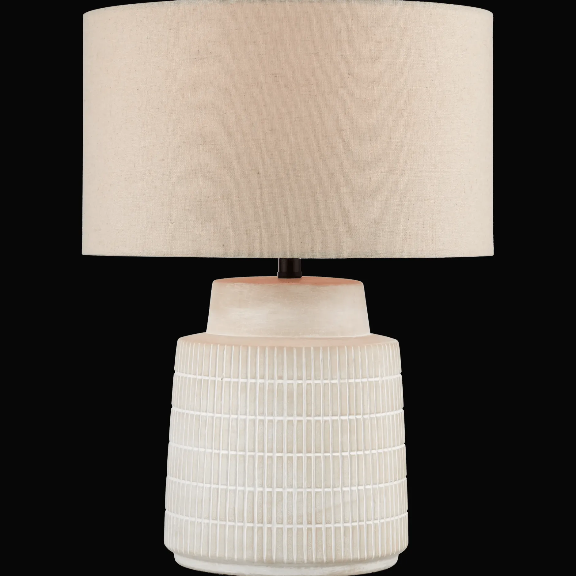 Clearance Ceramic Ribbed Table Lamp Table Lamps