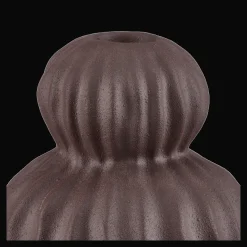 Clearance Ceramic Ribbed Taper Candle Holder Home Decorative Items & Objects