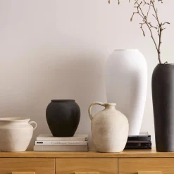 Sale Ceramic Table Vase with Handle Modern Decorative Vases|Home Decorative Items & Objects