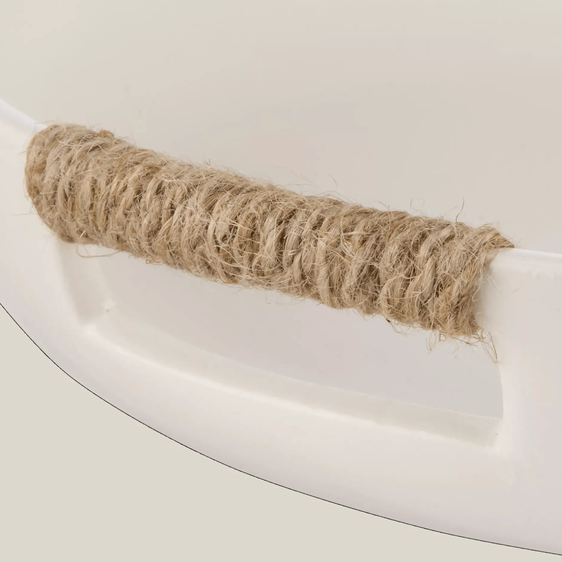 Outlet Ceramic Tray with Rope on Handles Home Decorative Items & Objects