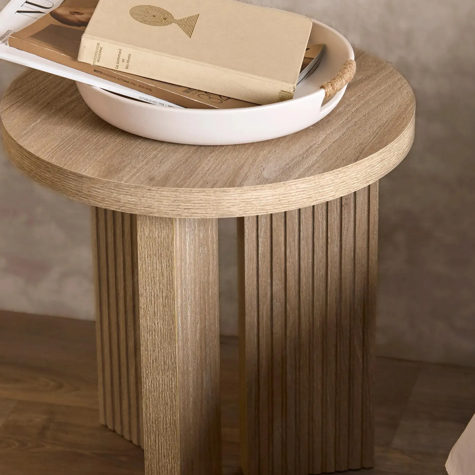 Outlet Ceramic Tray with Rope on Handles Home Decorative Items & Objects