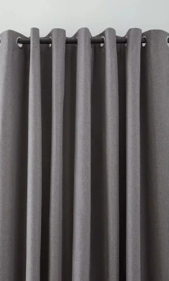 Hot Charcoal Chambray Blackout Curtain Sheer Curtains & Window Sheer Panels|Blackout Window Curtains