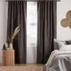 Sale Charcoal Chita Back Tab Blackout Curtain Sheer Curtains & Window Sheer Panels|Blackout Window Curtains