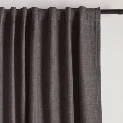 Sale Charcoal Chita Back Tab Blackout Curtain Sheer Curtains & Window Sheer Panels|Blackout Window Curtains