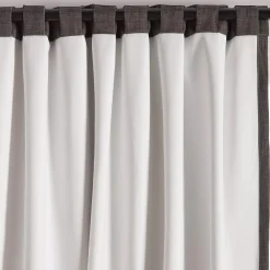 Sale Charcoal Chita Back Tab Blackout Curtain Sheer Curtains & Window Sheer Panels|Blackout Window Curtains