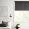 Outlet Charcoal Chita Cordless Blackout Roller Shade Window Blinds & Shades