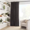 New Charcoal Emile Panel Curtain Sheer Curtains & Window Sheer Panels|Room Darkening & Light Filtering Curtains