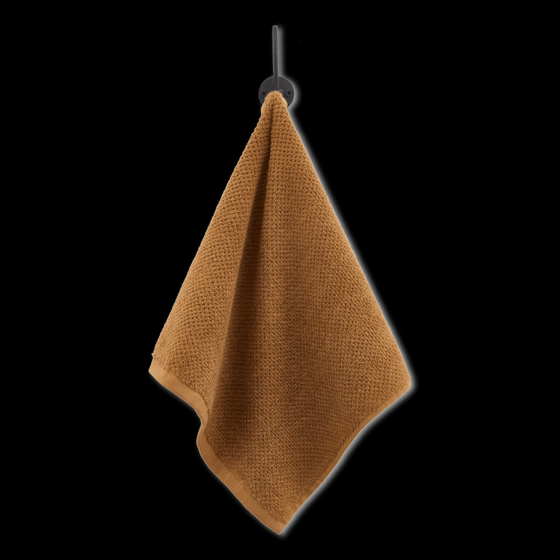 Cognac Textured Washcloth Bath Towels