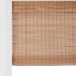 Hot Cordless Tahiti Bamboo Roman Shade Window Blinds & Shades