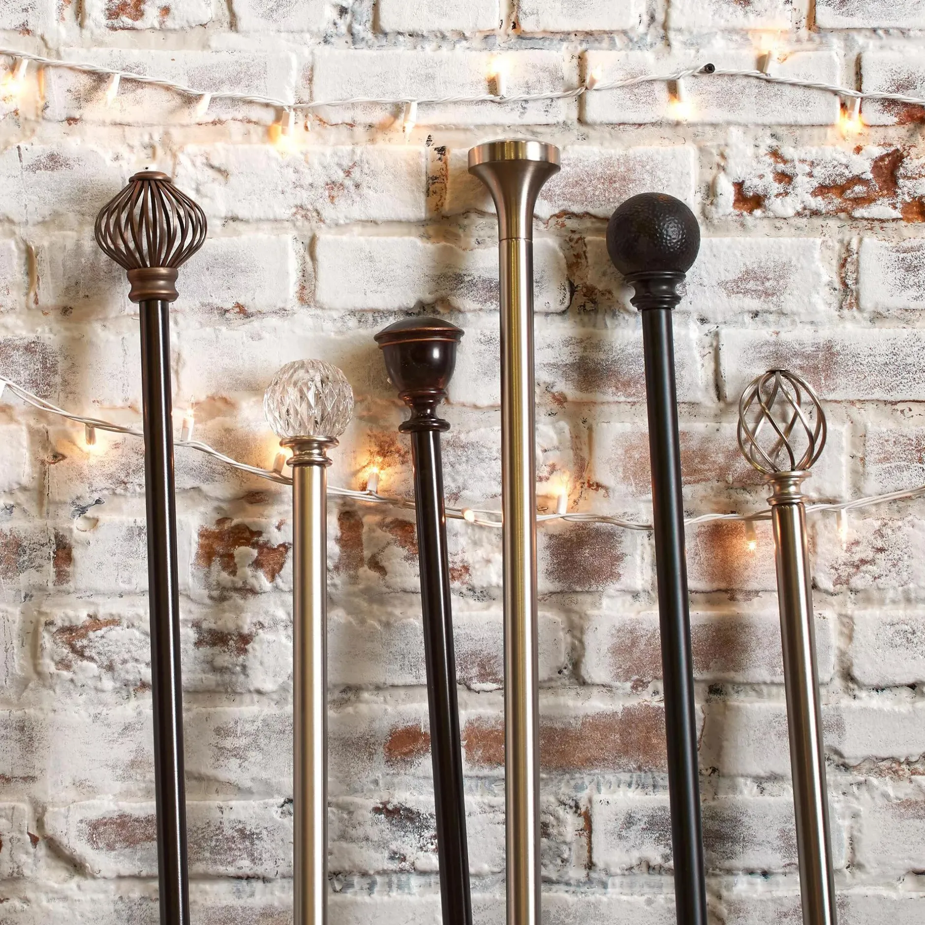 New Curtain Rod Set - Diameter 22/25 mm Curtain Rods