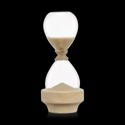 Decorative Hourglass with Wood Base Home Decorative Items & Objects