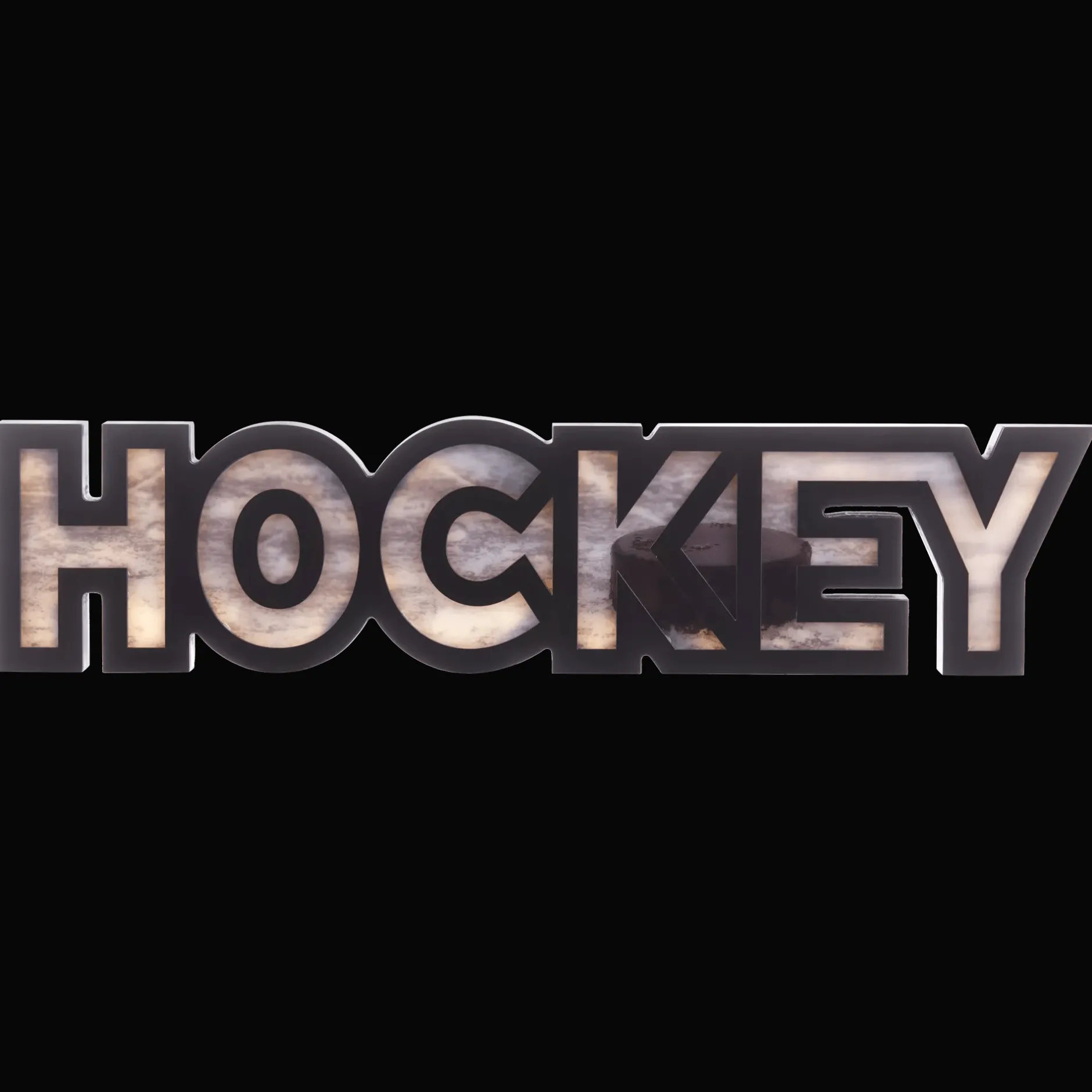 Decorative Light-Up Hockey Sign Junior Decorative Accessories