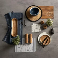 Clearance Decorative Mango Wood Plate Dinnerware|Kitchen & Dining Accessories