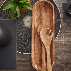 Clearance Decorative Mango Wood Plate Dinnerware|Kitchen & Dining Accessories