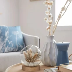Discount Dried Flowers Glass Dome Home Decorative Items & Objects