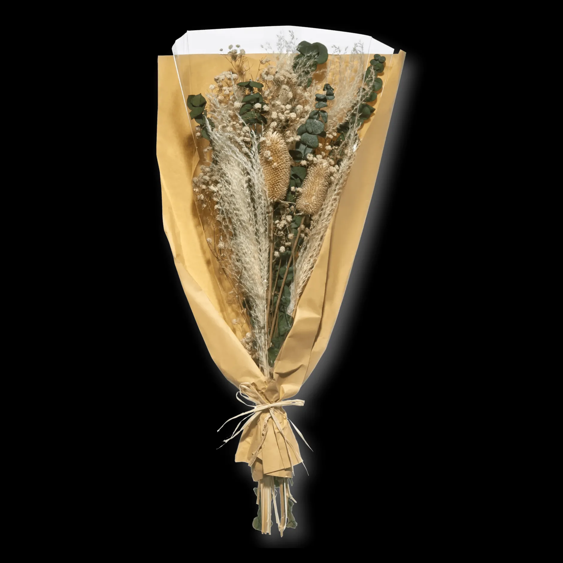Clearance Dried Pampas and Eucalyptus Bouquet Branches|Artificial Flowers