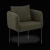 Fabric and Metal Accent Chair Accent Chairs & Sofas|Accent Chairs