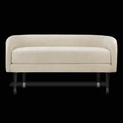 Clearance Fabric and Metal Bench Entryway Benches Ottomans And Poufs|Ottomans & Benches