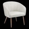 New Fabric and Metal Wood Effect Accent Chair Accent Chairs