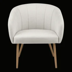 New Fabric and Metal Wood Effect Accent Chair Accent Chairs