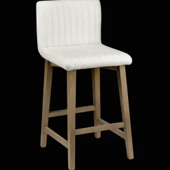 Outlet Fabric and Natural Wood Bar Stool Furniture Accessories|Bar & Counter Stools