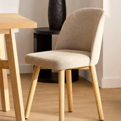 Clearance Fabric and Natural Wood Dining Chair Furniture Accessories|Dining Chairs