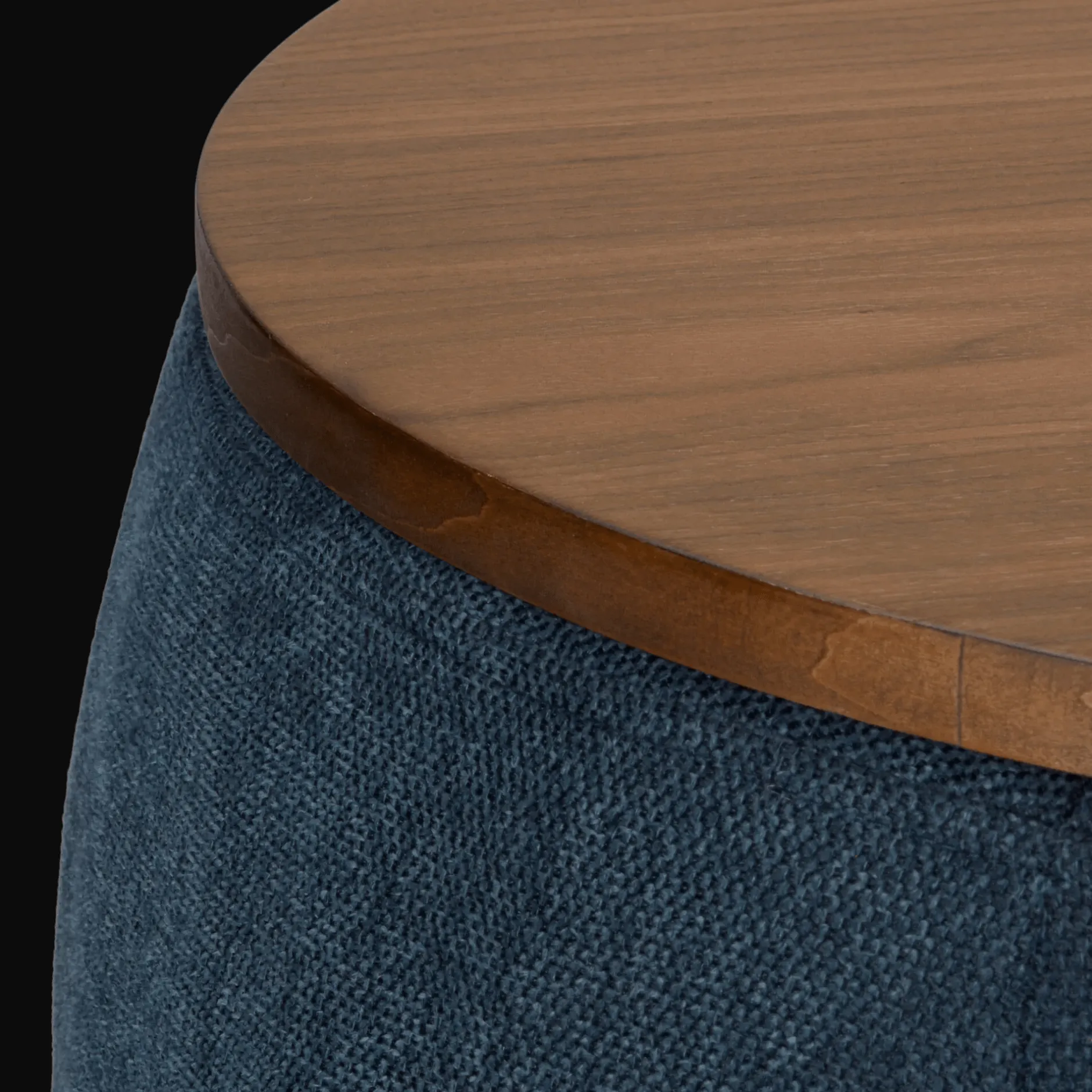 Fabric and Walnut Ottoman Entryway Benches Ottomans And Poufs|Ottomans & Benches