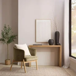 Discount Fabric and Wood Accent Chair Accent Chairs & Sofas|Accent Chairs