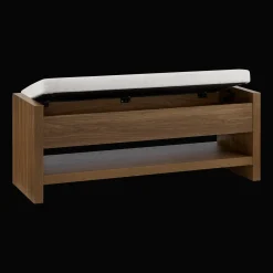 Online Fabric and Wood Bench Entryway Benches Ottomans And Poufs|Ottomans & Benches