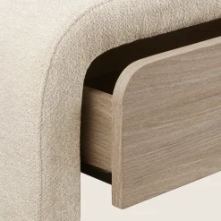 Hot Fabric and Wood Bench with Storage Entryway Benches Ottomans And Poufs|Ottomans & Benches