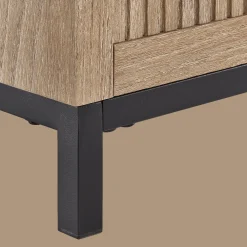 Fabric and Wood Ottoman with Storage Entryway Benches Ottomans And Poufs|Ottomans & Benches