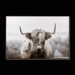 New Furry Highland Cow Framed Art Printed & Photography Wall Art Canvases