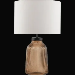 Glass Ribbed Table Lamp Table Lamps