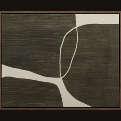 Clearance Green Abstract Framed Art Oil Paintings