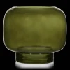 New Green Glass Pillar Candle Holder Home Decorative Items & Objects|Candles & Candle Stick Holders
