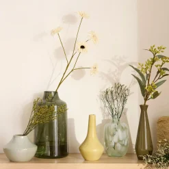 Clearance Green Glass Table vase Modern Decorative Vases|Home Decorative Items & Objects