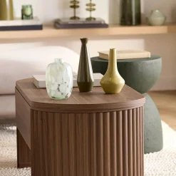 Clearance Green Glass Table vase Modern Decorative Vases|Home Decorative Items & Objects