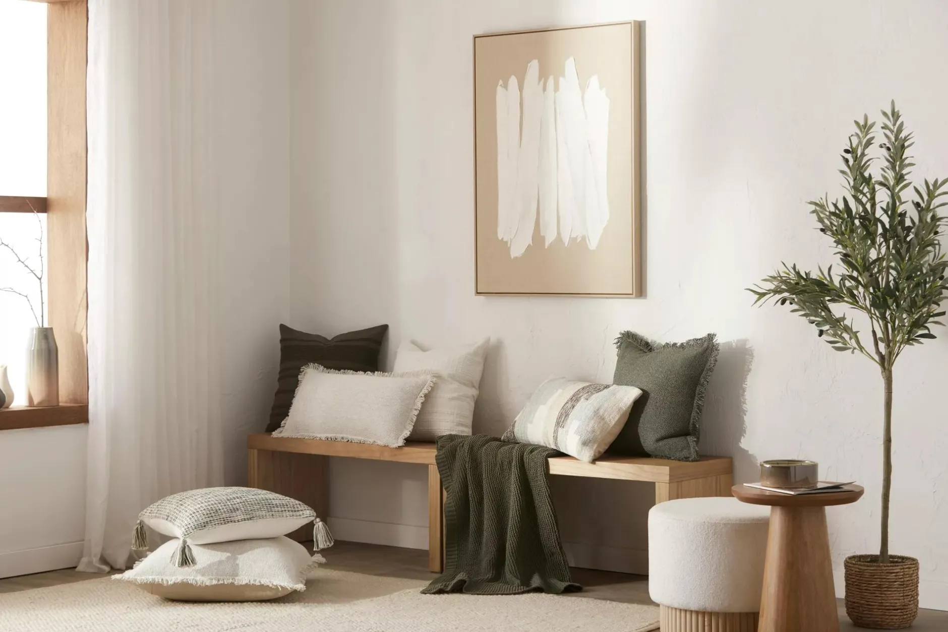 Outlet Green Lonny Woven Throw Decorative Throws & Blankets