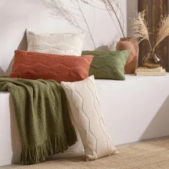 Online Green Yara Lumbar Decorative Pillow Decorative Throw Pillows