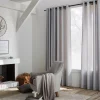 Clearance Grey Aura Panel Curtain Sheer Curtains & Window Sheer Panels|Room Darkening & Light Filtering Curtains