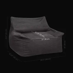 Best Grey Large Bean Bag Chair Junior Bedroom Furniture