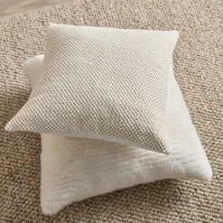 Clearance Grey Maddox Faux Fur Decorative Pillow Decorative Throw Pillows