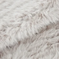 Outlet Grey Maddox Faux Fur Throw Decorative Throws & Blankets