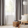 Hot Grey Mullins Blackout Back-Tab Curtain Sheer Curtains & Window Sheer Panels|Blackout Window Curtains