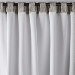 Outlet Grey Ortega Blackout Back-Tab Curtain Sheer Curtains & Window Sheer Panels|Blackout Window Curtains